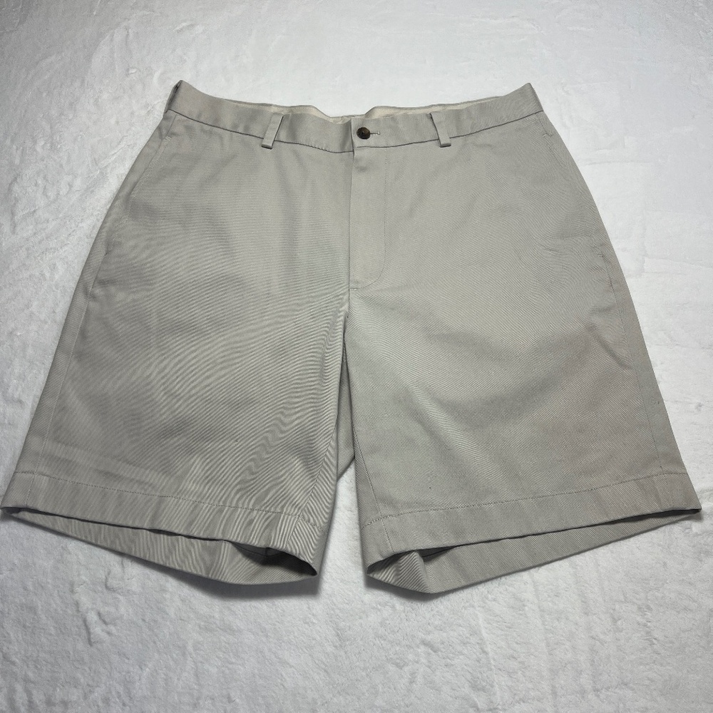 Brooks Brothers Shorts‎ Mens 34 Gray Seersucker Flat Front Shorts